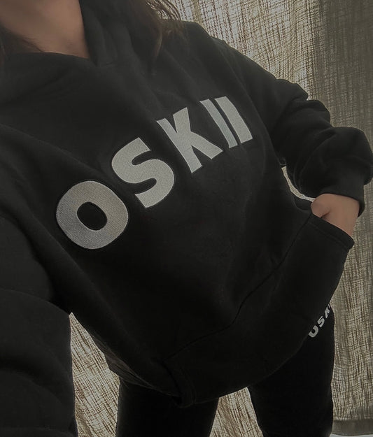 Oskii Oversized Hoodie, Black